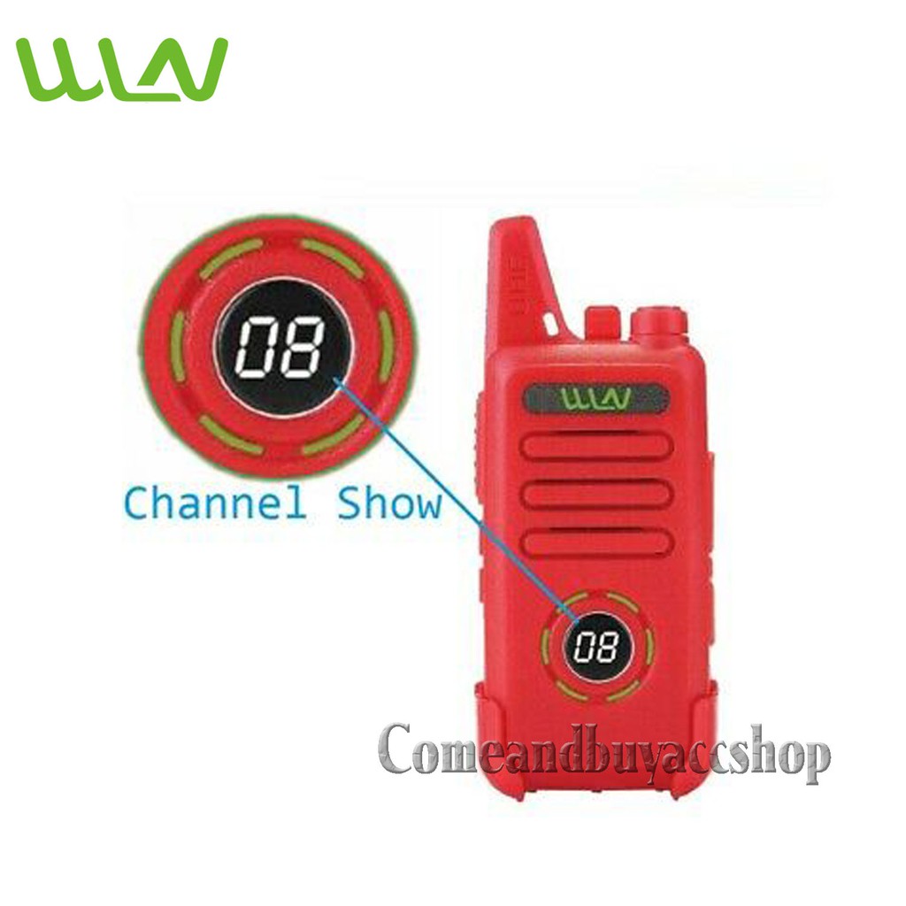 Walkie Talkie WLN HT Two-Way Radio KD-C1 (Dengan Layar Digital)-Merah