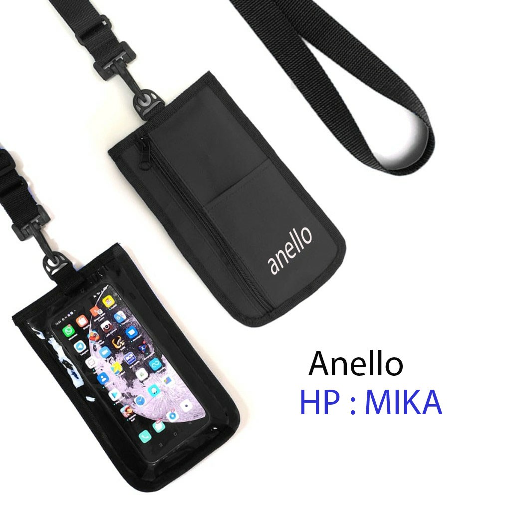 Dompet Hanging Wallet Mika Dompet Hp Pria Wanita Selempang Fashion Mika Handphone