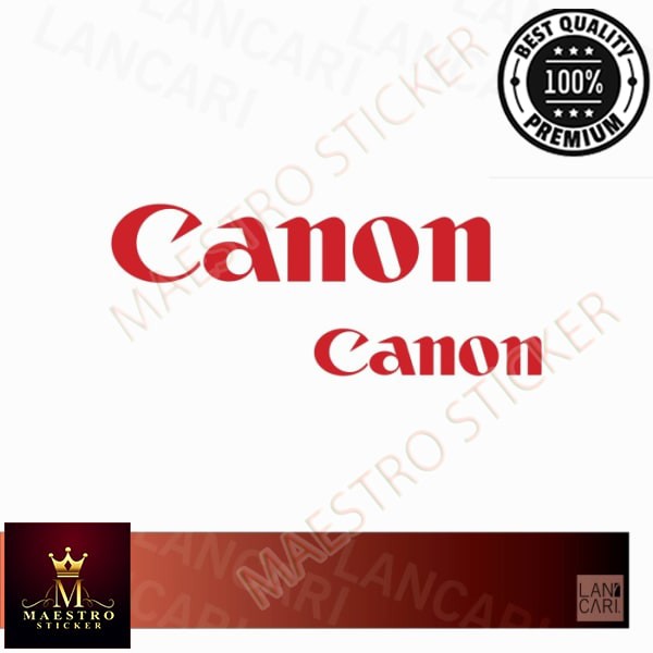 

M.STICKER Sticker Cutting Canon Photography Camera Vinyl Cut Stiker - Putih