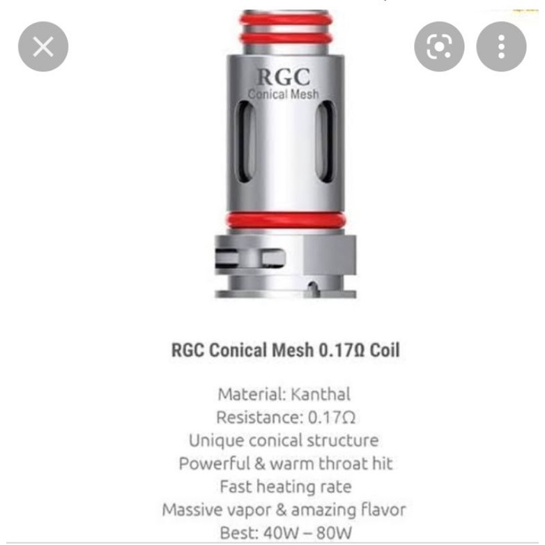 COIL SMOK RGC 0,17 OHM