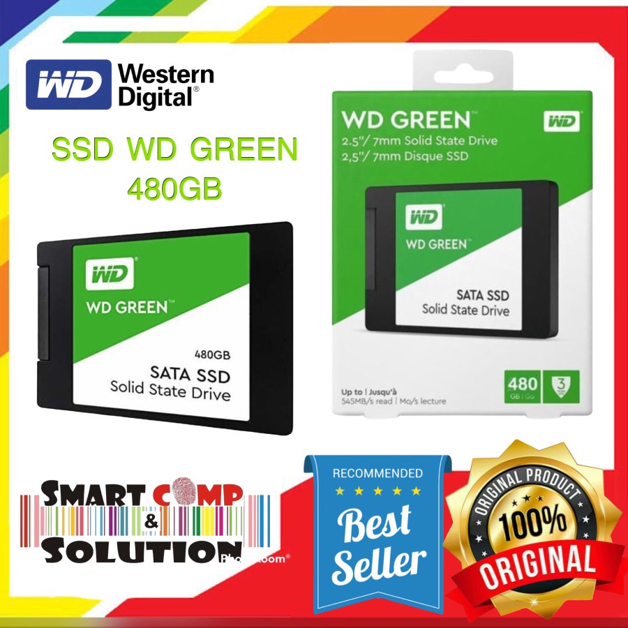 PC SSD WD Green 480GB sata 2,5&quot;