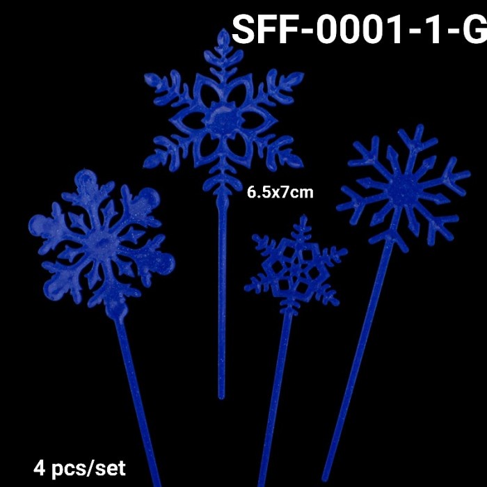

GR-SFF-0001 CAKE TOPPER HIASAN KUE SNOWFLAKE FROZEN SALJU OLAF EKSKLUSIF