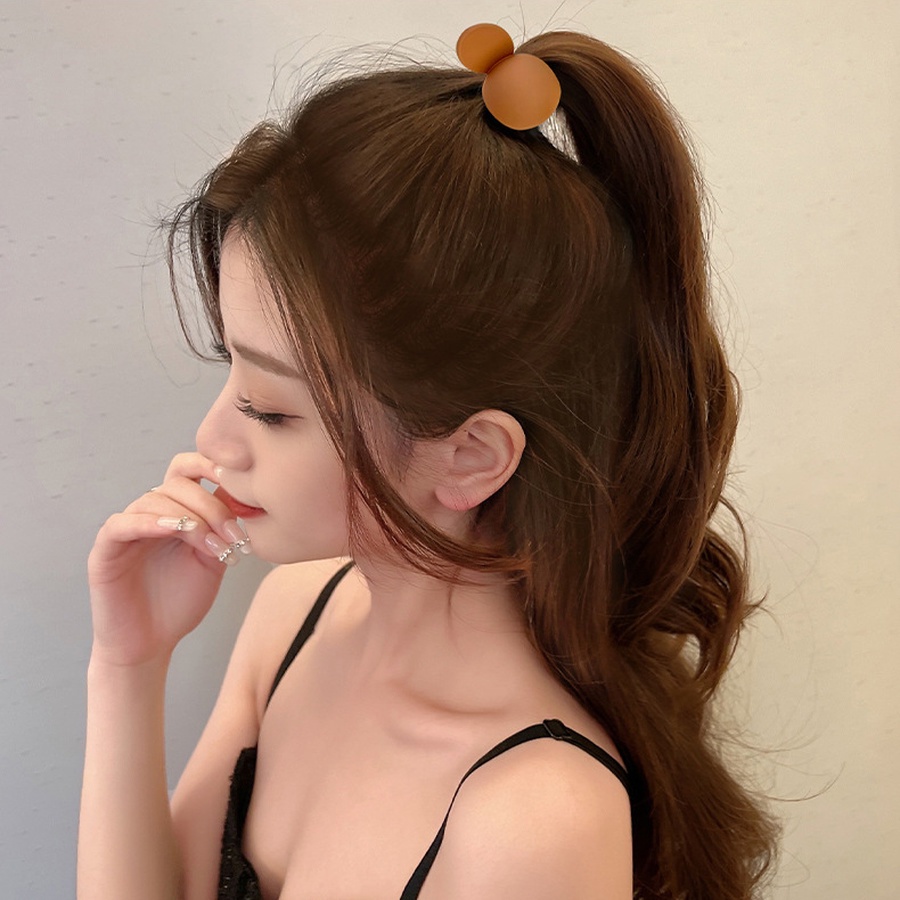 Aksesoris Jepit Rambut Ponytail Bahan Plastik Gaya Korea Untuk Anak Perempuan