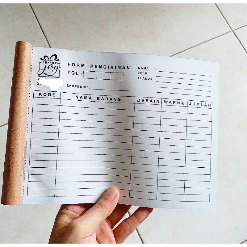 

CUSTOM NOTA 1/2 FOLIO 3 PLY NCR 15x19CM
