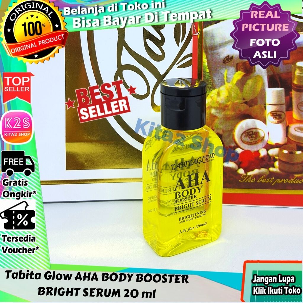 SERUM GLOW AHA BODY BOOSTER BRIGHT SERUM Original 20 ml Serum Badan Mengandung AHA Bisa COD Kita2 Sh