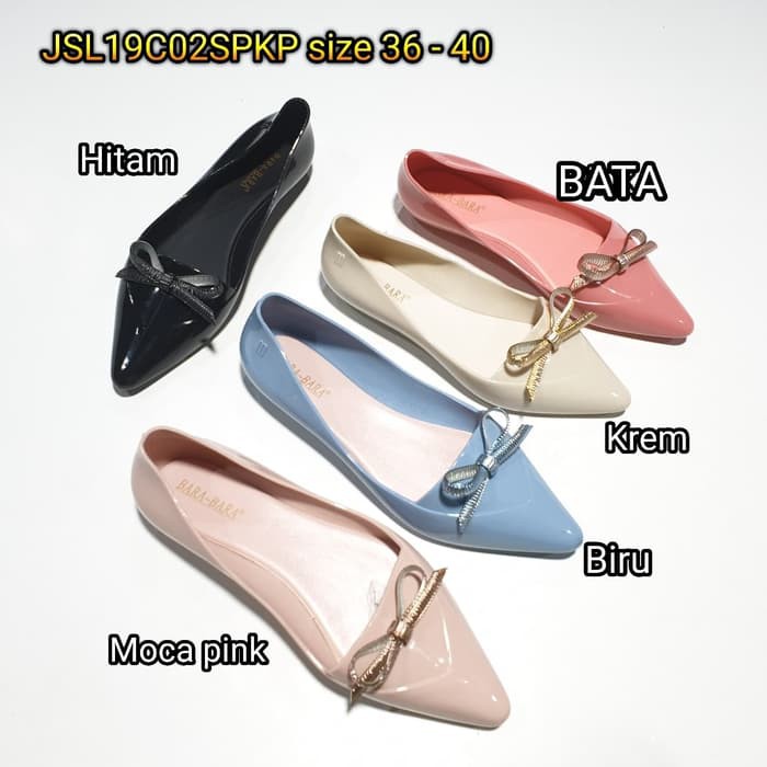 jelly shoes bara bara sepatu wanita flat shoes import barabara cewek JSL19C02SPKP