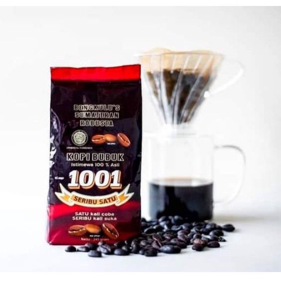 KOPI ROBUSTA 1001 KHAS BENGKULU 245 gr/KOPI ASLI/KOPI HITAM KGC/KOPI ROBUSTA 1001/KOPI BUBUK