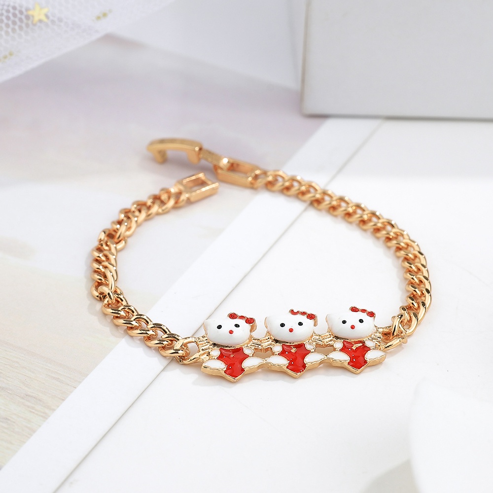 Set perhiasan anak titanium anti karat kalung  wanita anting dan gelang titanium wanita D441