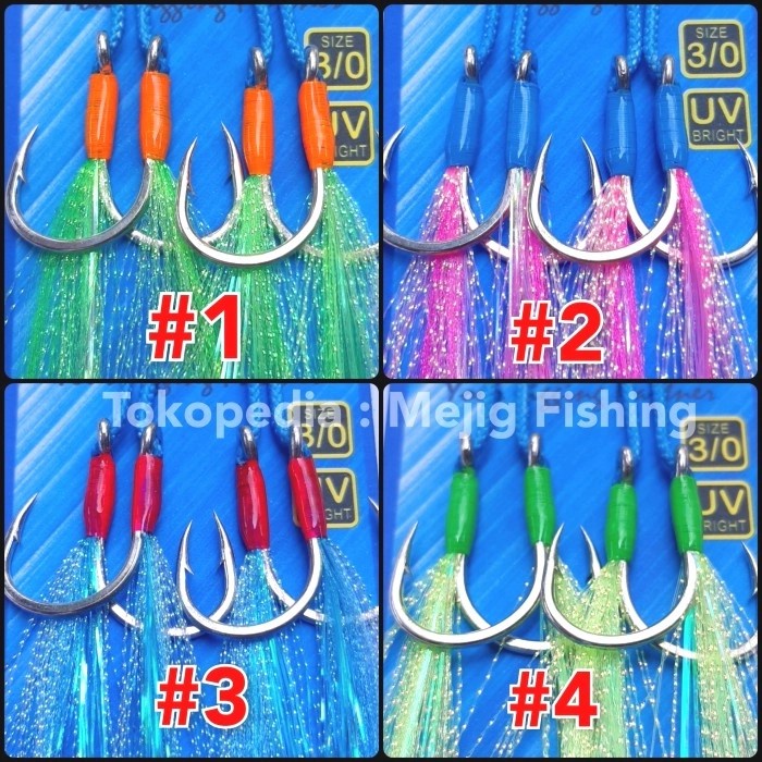 Assist Hook / Jigging hook / Kail jigging 3/0 Jigging Light