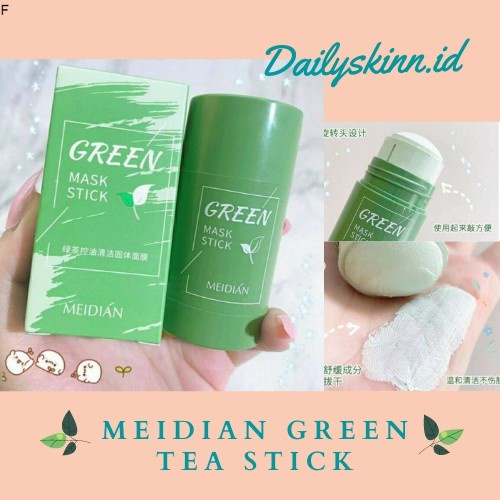 [FREE GIFT] ORI MEIDIAN GREEN TEA STICK MASK MASKER STICK TEH HIJAU GREEN TEA PENGONTROL MINYAK Mask