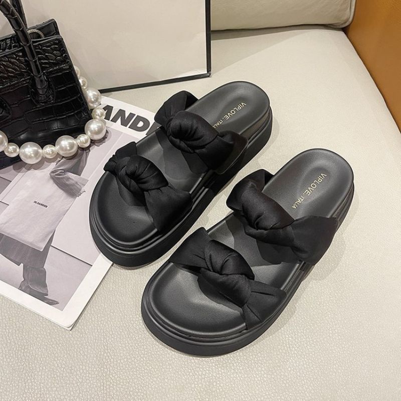 DDS9075 Sandal Slop Wanita Fashion Import 2B Korean Sandal Ready Jakarta Bisa COD (With Box)