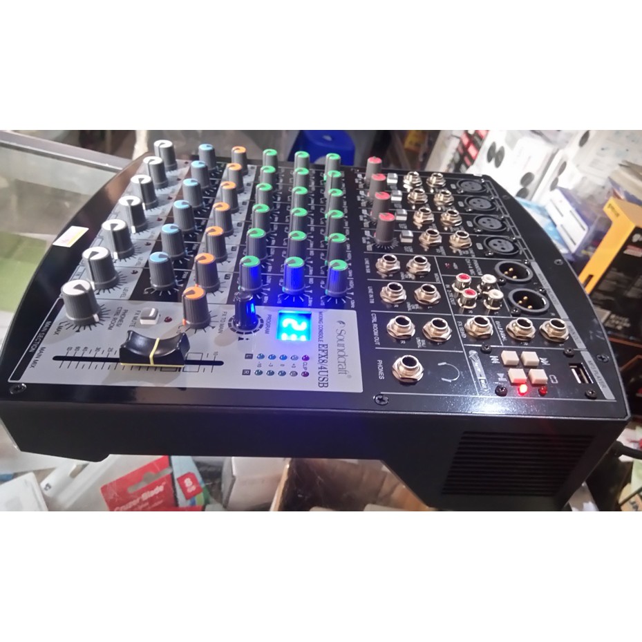 PROFESSIONAL MIXER 8 CHANNEL LIVE USB DIGITAL 99 EFFECTS SOUNDCRAFT