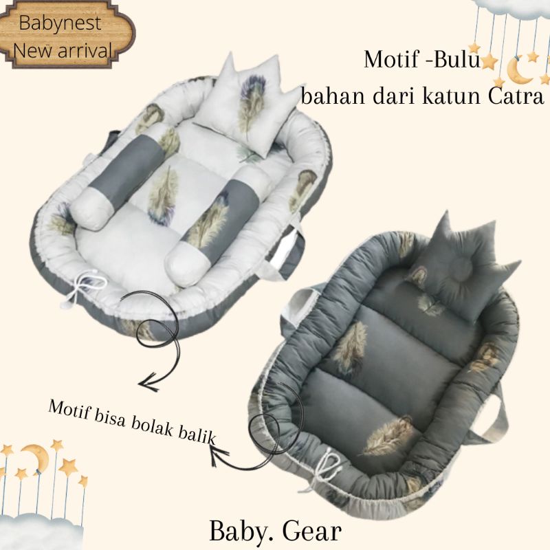 Kasur Babynest set kelambu free bantal guling|kado baby|kasur portable