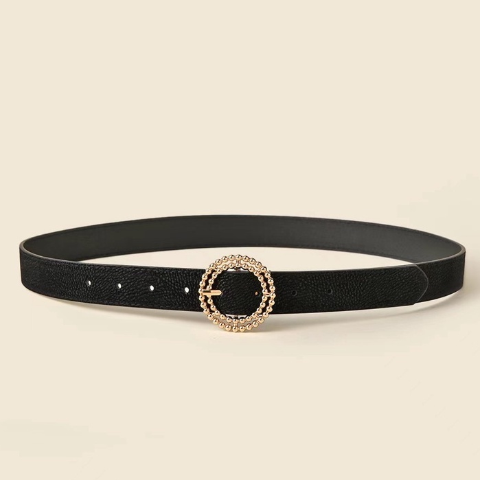 (Hello Girl) YD16 Ikat Pinggang Wanita Polos Thin Belt With Buckle Korea Import