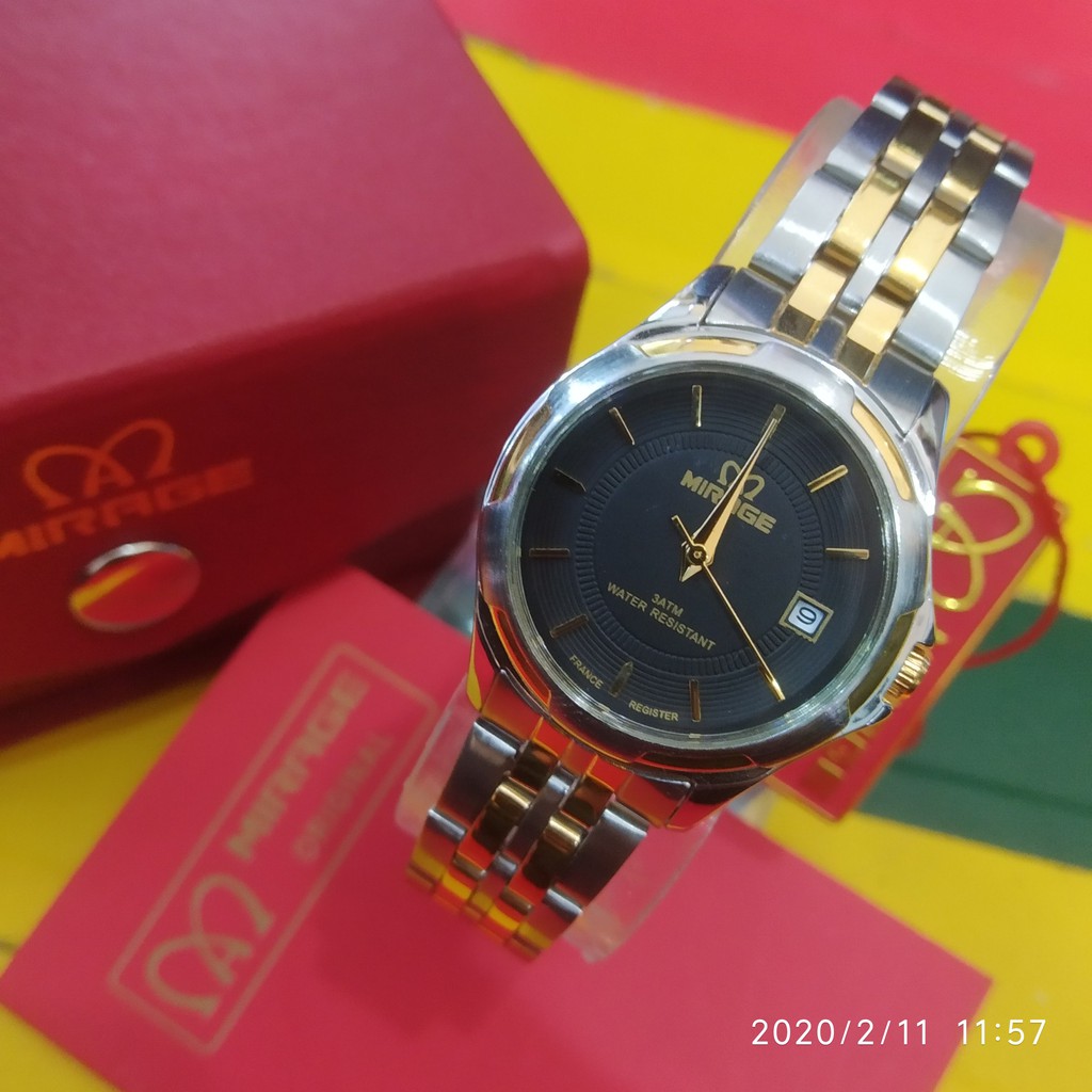 JAM TANGAN WANITA "MIRAGE" 8603 BRP-L ORIGINAL WATER RESIST 3 ATM