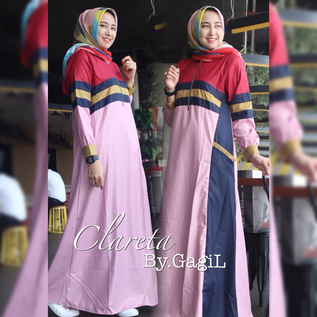 GAMIS MODERN ORIGINAL CLARETA DRESS BY GAGIL (PINK)