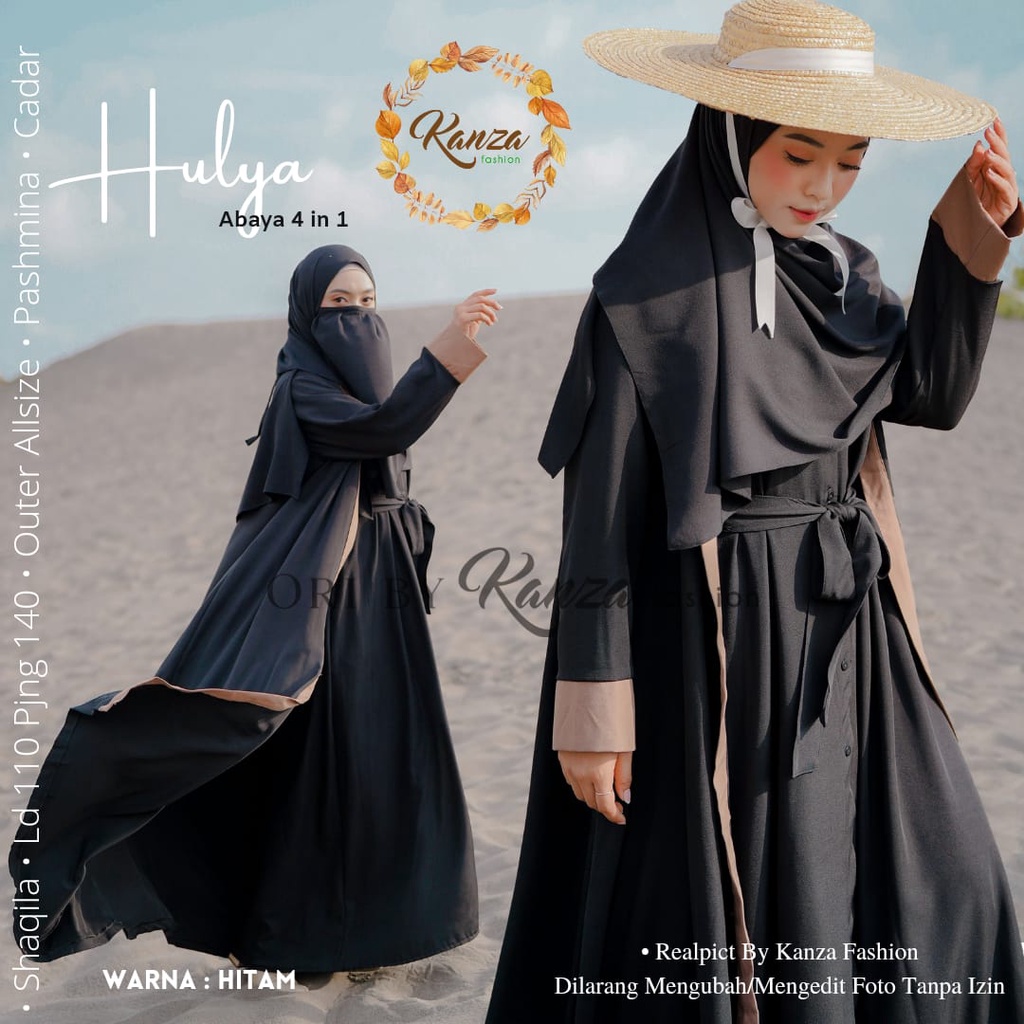 HULYA GAMIS SYARI abaya muslim original produk by kanza fashion