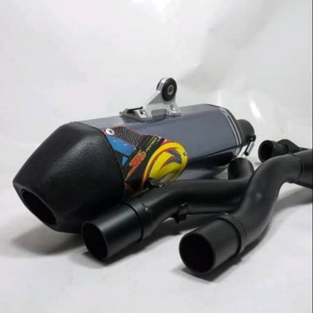Knalpot snd pentagon klx 150 hitam