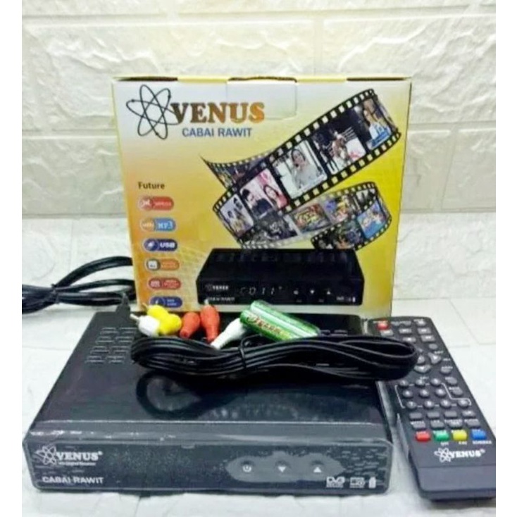 STB VENUS Set to box dvbt2 antena digital venus cabai rawit Full hd