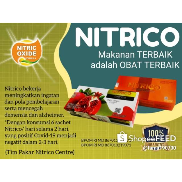 NITRICO Suplemen pencegahan anti virus covid 19 corona