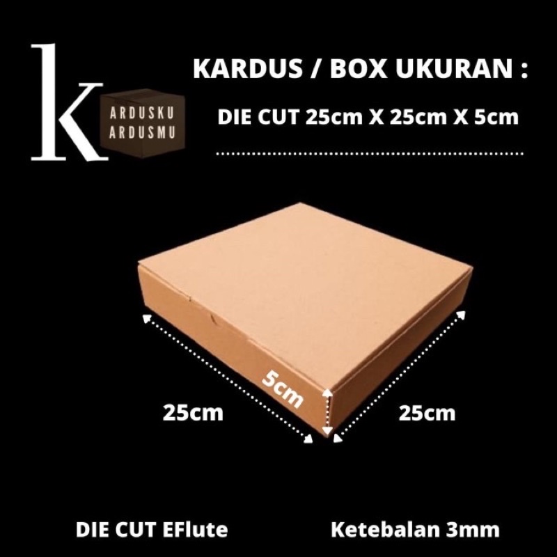

DIE CUT / KARDUS PIZZA UK 25 X 25 X 5cm