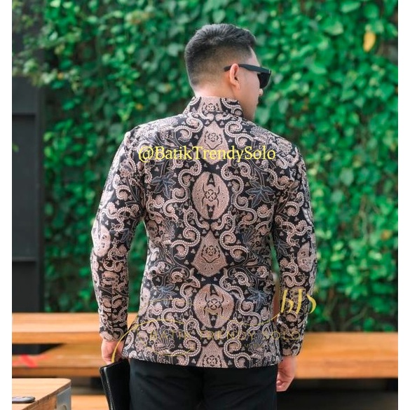 Hem  Kemeja Baju Batik Pria Cowok Laki Laki Slimfit Full Lapis Furing Lengan Panjang Lengan Pendek Original Asli Batik Jumanta Solo Laweyan Size S M L Xl XXL Bahan Katun Premium  960