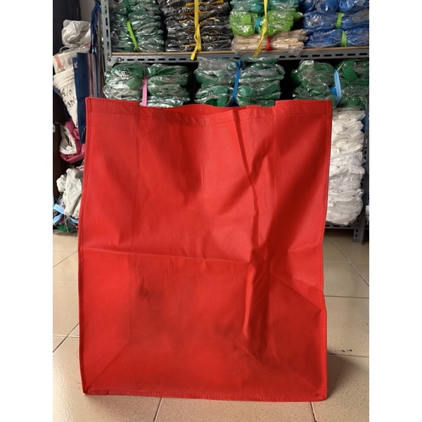 

LUSINAN(12pcs)- Tas Goodie Bag uk.50x60x20 - Tas Spunbond Polos- Tas Kain Polos