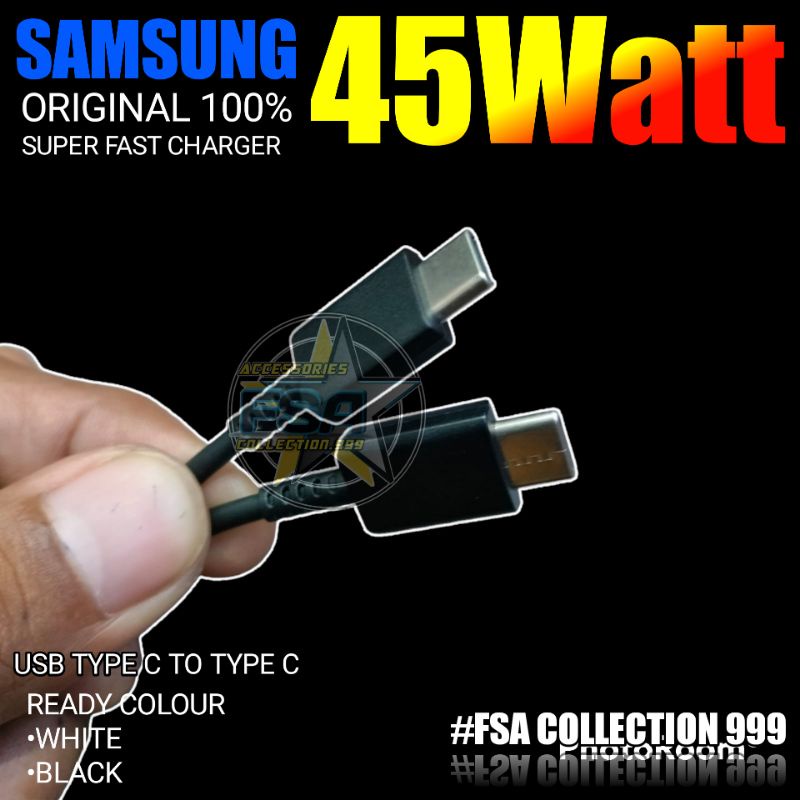 Charger SMG 45W S21 S20 Ultra S20+ / Galaxy Note 10 Plus / 20 Ultra Type c 45W Super Fast Charging Original100% by SMG