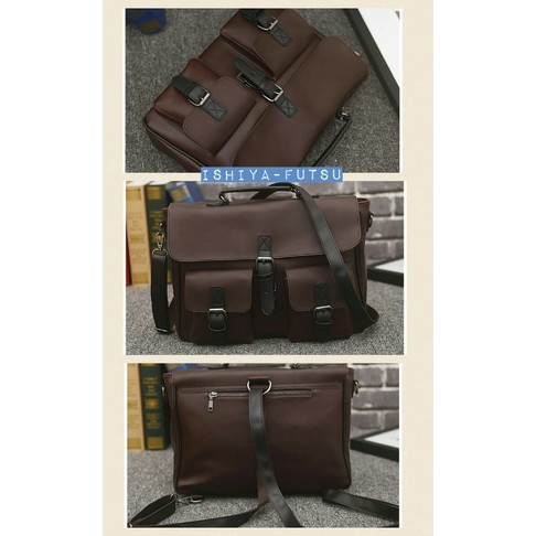 Tas selempang kantor/kerja Pria ISHIYA-FUTSU (3 in 1 impor)