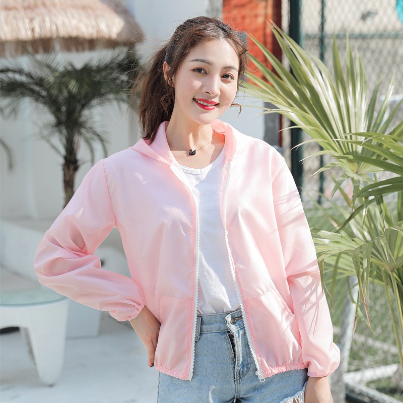 UV Anti Jaket Hoodie Pelindung Air Anti Matahari Cocok Untuk Pria Dan Wanita anti uv jacket Jogging