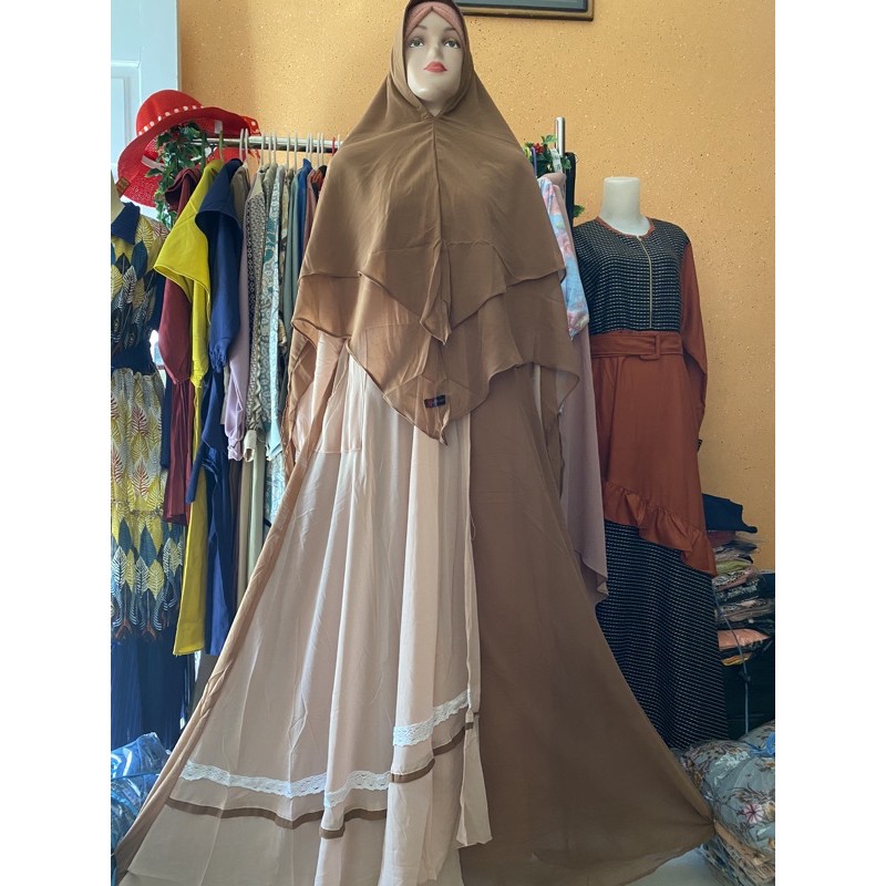 Gamis Ceruty Renda by 3V MOSLEM