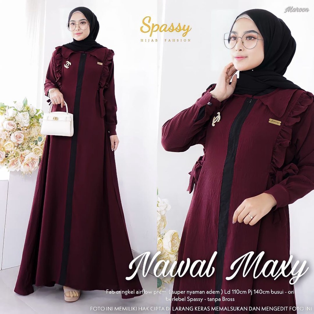 NAWAL MAXY/MAXY DRESS TERBARU/DRESS MAXY KEKINIAN/DRESS MAXY MURAH SURABAYA/GAMIS SIMPEL/GAMIS TRENDY