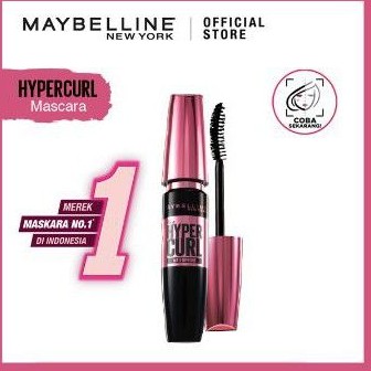 Mascara Maybelline Waterproof Volume Express Hypercurl Anti Air dan Tahan Lama Original 100% / Maybe