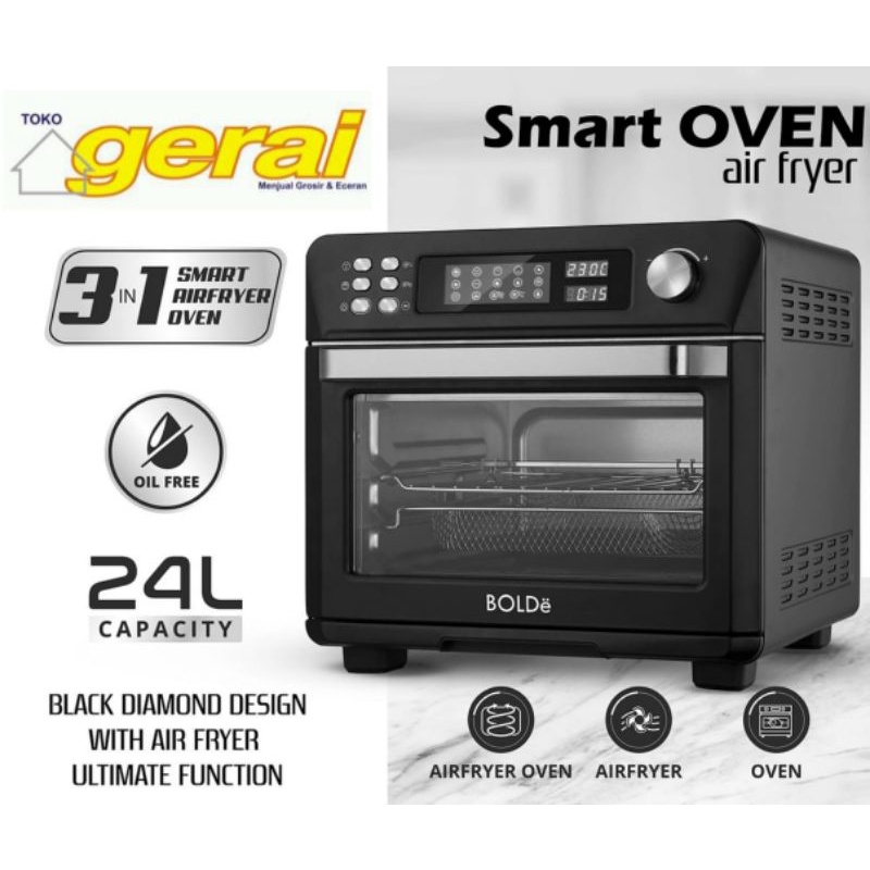 Jual BOLDE SMART OVEN AIR FRYER 24LTR (KHUSUS VIA GOJEK BOGOR) | Shopee ...