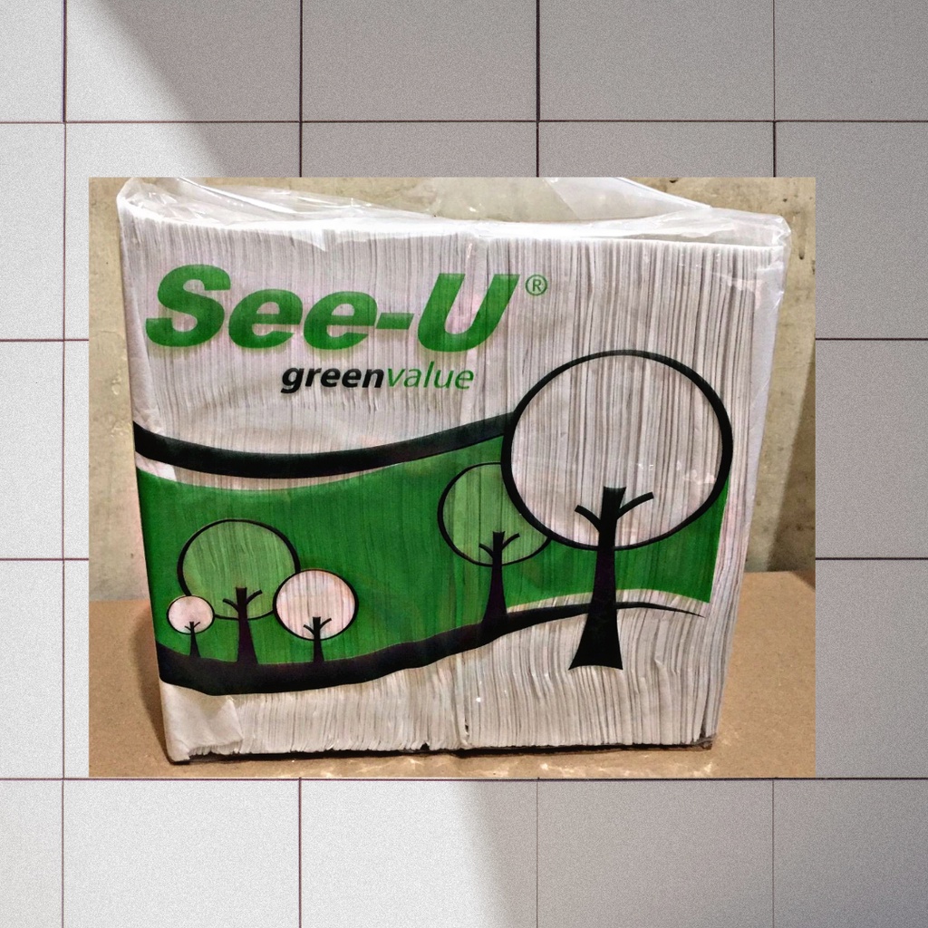 

Tissue Tisu See U 600gr 650 Sheet Facial Wajah 2ply See-U Bantal Green Value