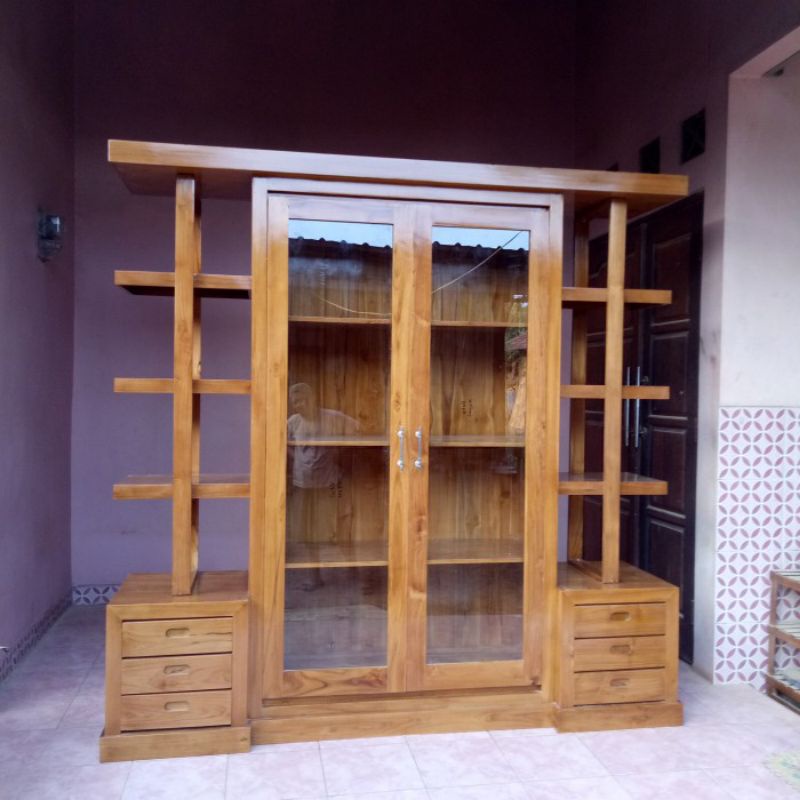 Lemari hias/almari hias/partisi/lemari kayu jati