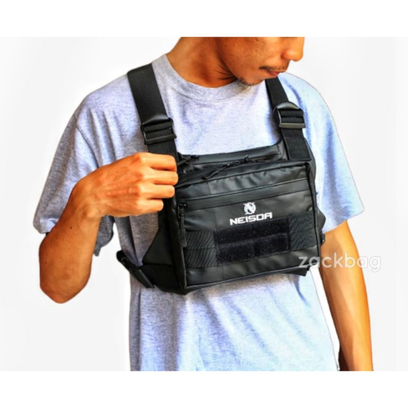 Tas dada pria Chest bag rig Waterproof V3