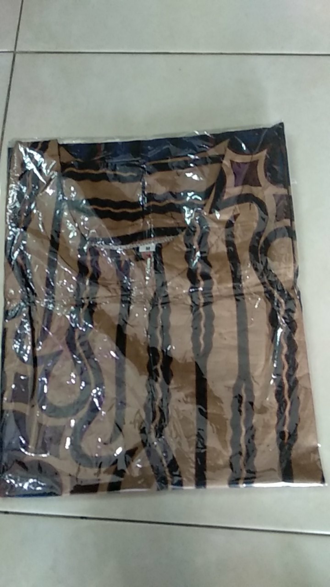 Tey-17 Batik Wanita Asj Sa Hrb026 Kenongo Kemeja Tosca Pendek