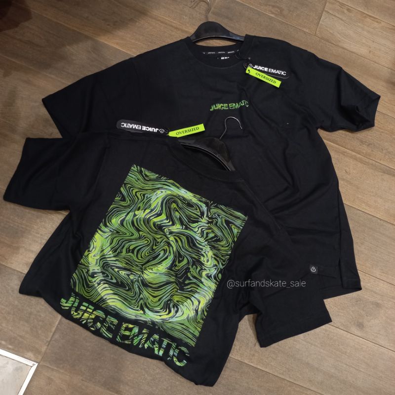 Kaos Oversize Juice Ematic Original New Msts Mono Oversize Black