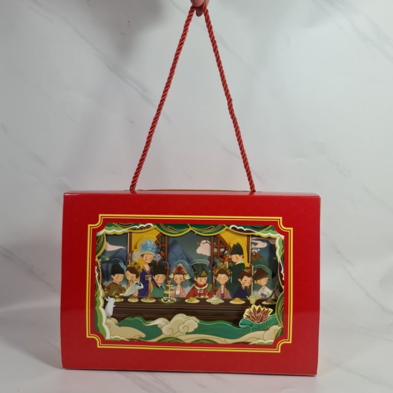 

Box Mooncake Chinese Empire 3D / Box Mooncake(Muat 6 Pcs Tray Taro 8 cm)