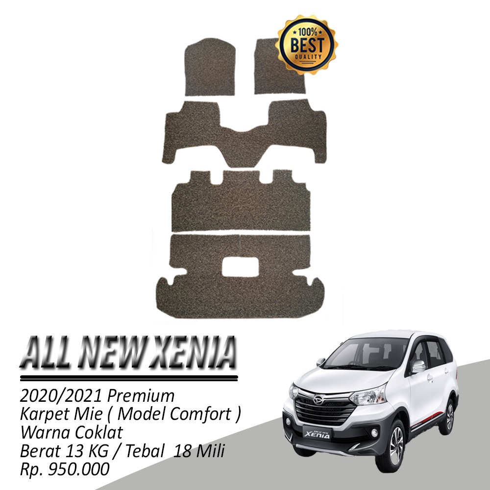 KARPET MOBIL ALL NEW XENIA 2019/2021 KARPET MIE ( MODEL COMFORT )