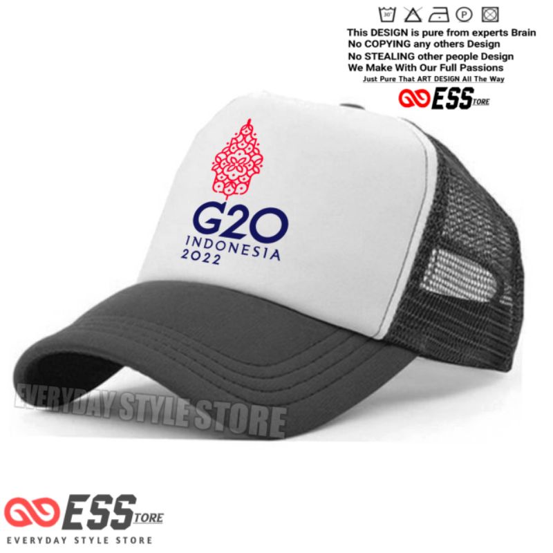 Topi G20 Indonesia 2022 Trucker Jaring - Topi G 20 Indonesia