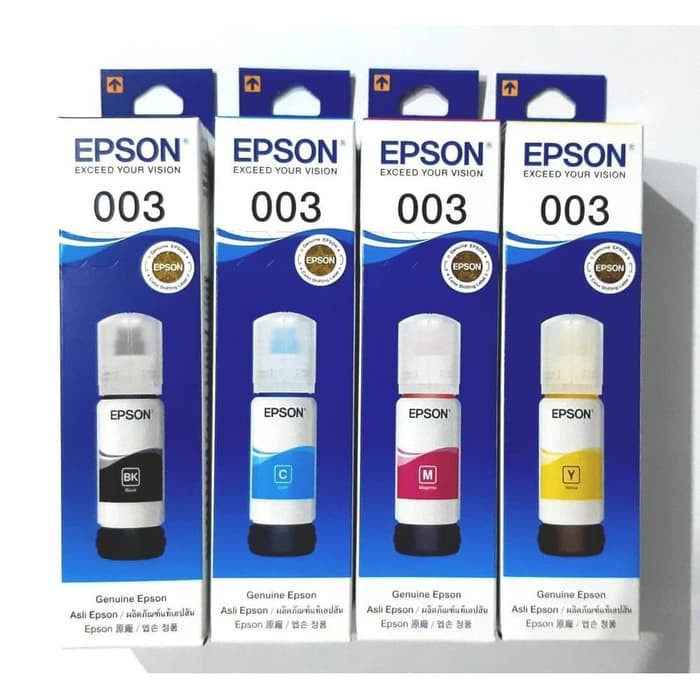 Tinta Magenta Merah Epson 003 Original Refill Ink Printer Print L1110 L3150 L 3110 L 3150 L5190