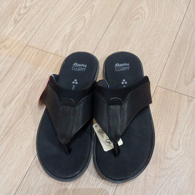 sandal pria/bata comfit hitam