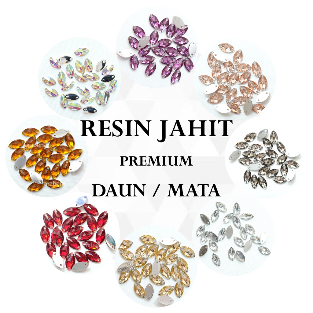 

RESIN DAUN PREMIUM BANYAK WARNA 6x12mm