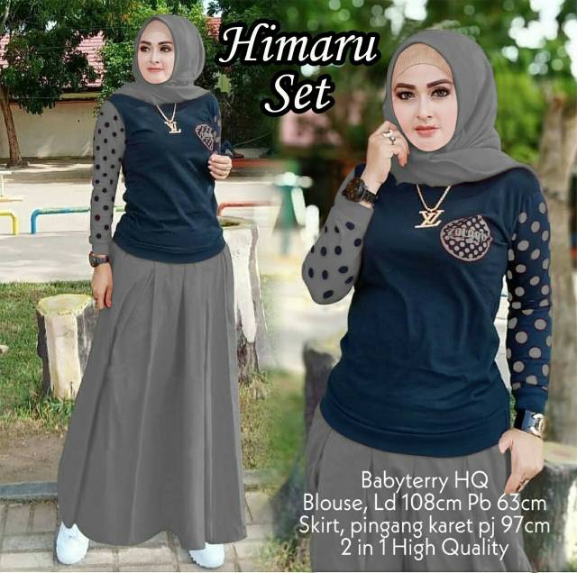 XC - SET HIMARU KULOT / SETELAN WANITA HIMARU / SETELAN SEHARI-HARI / STELAN PESTA ARISAN / BEST SELLER