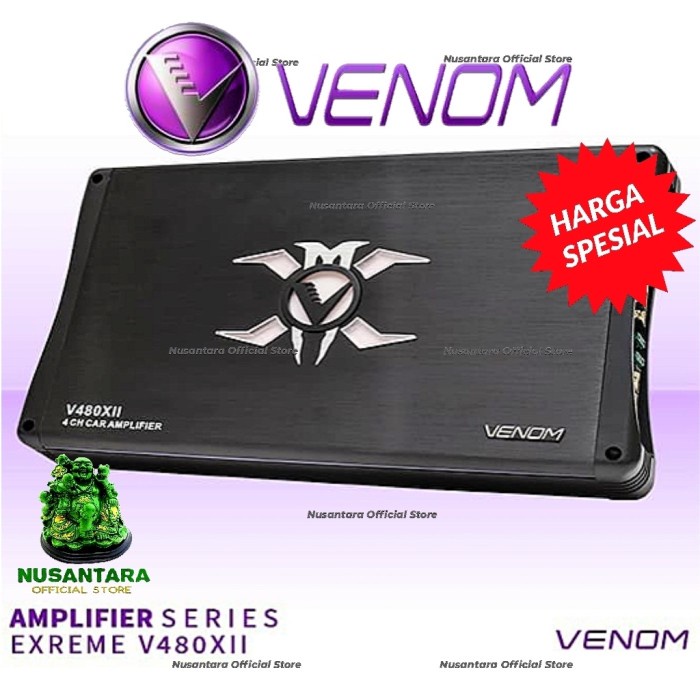 VENOM AMPLIFIER 4 CHANNEL V480XII POWER X SERIES V480X11
