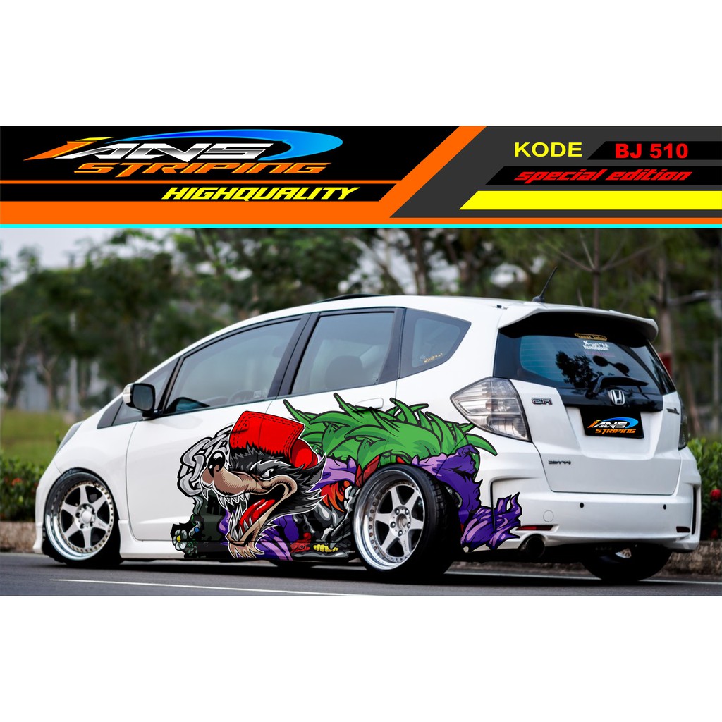 STICKER VARIASI MOBIL JAZZ BRIO SIGRA AGYA SWIFT YARIS / DECAL STICKER MOBIL / STIKER MOBIL SRIGALA