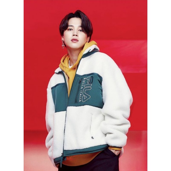 BTS X FILA POPCORN BOA FLEECE JACKET JIMIN