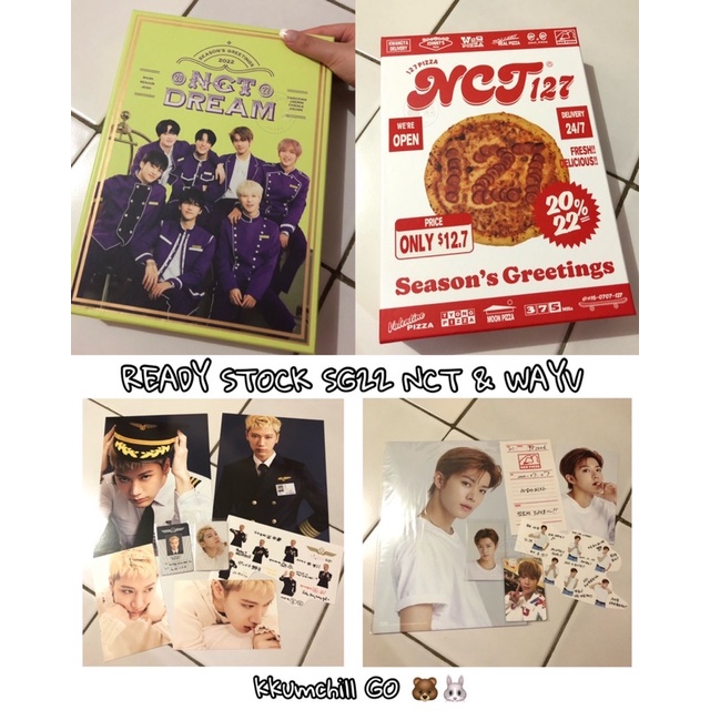 [READY STOCK] SG22 PC BENE WITHDRAMA TEN YUTA JUNGWOO NCT 127 WAYV DREAM MEMBER SET PACKAGE BOX DIAR